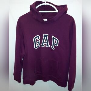 GAP Logo Hoodie Plum Purple Hoodie Size XXL EUC Hooded Sweatshirt